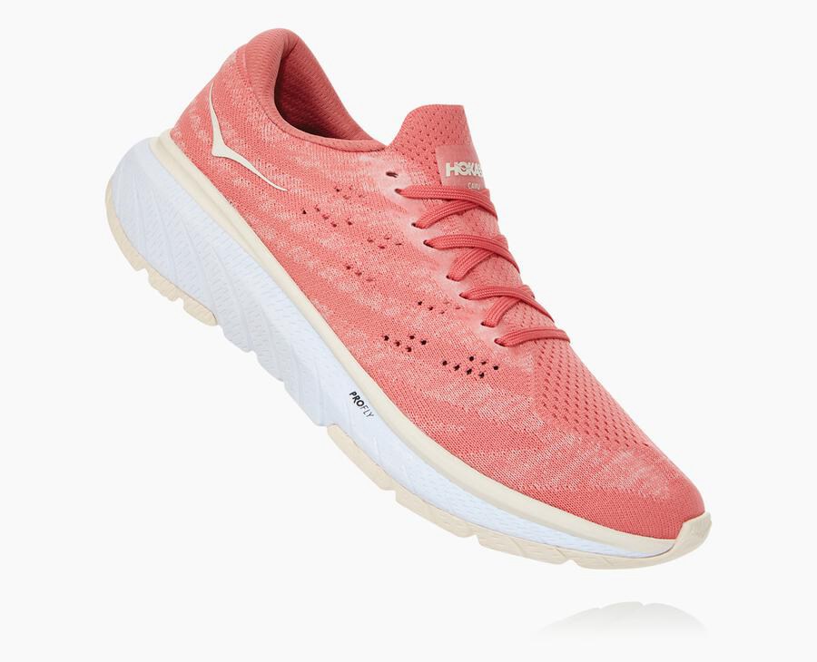 Hoka One One Cavu 3 Promenadskor Dam - Orange/Vita - GSETX-7841